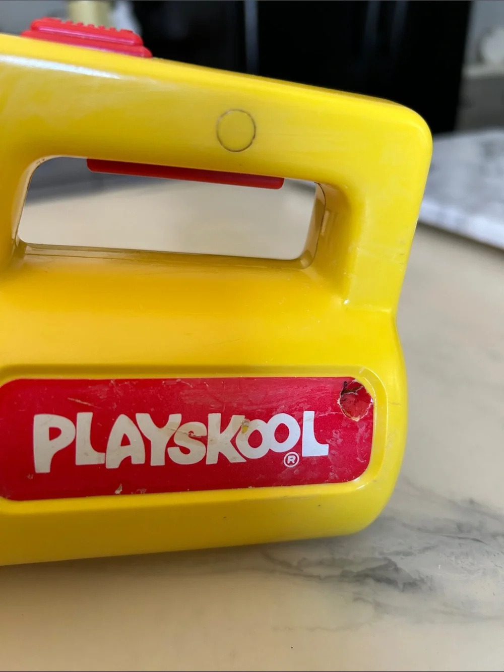 PLAYSKOOL VINTAGE 1986  Kids Flashlight with Red, Blue & Clear